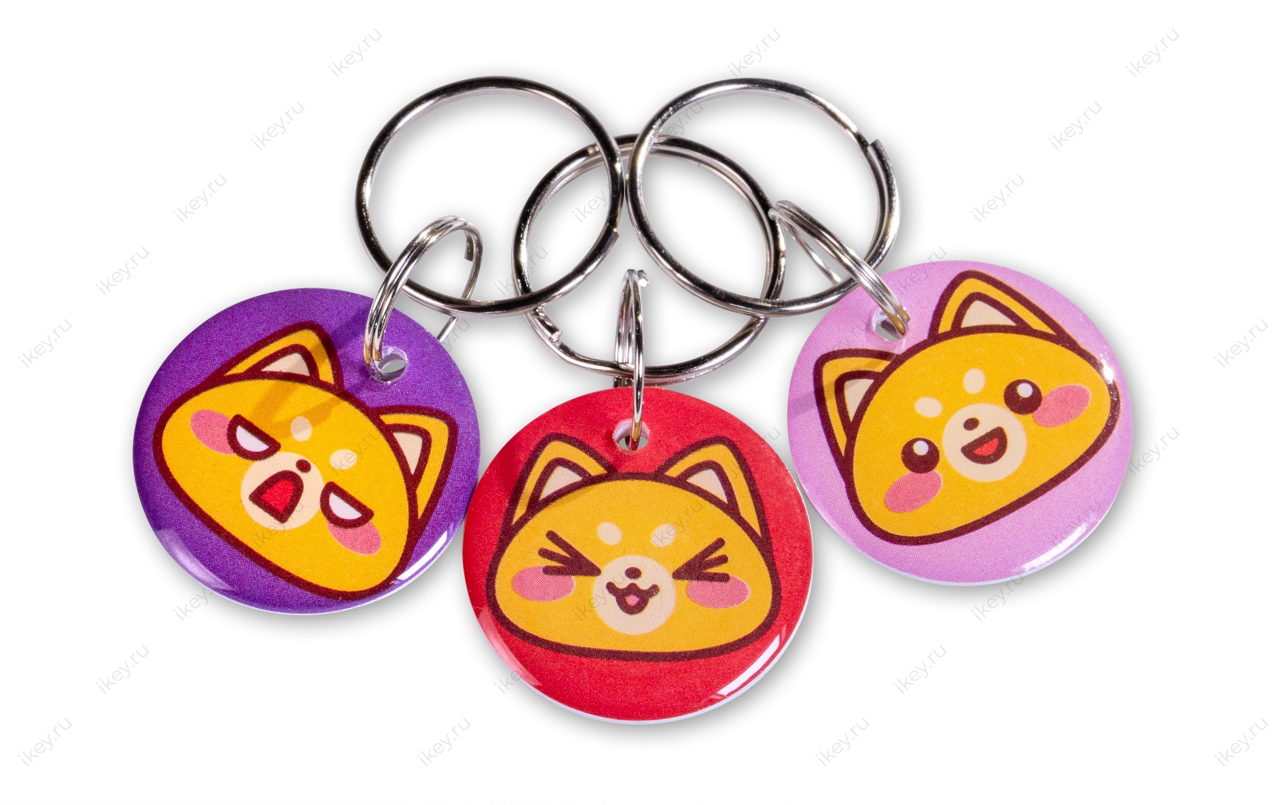 Смайл с котёнком  EPOXY (чип H2) - 1