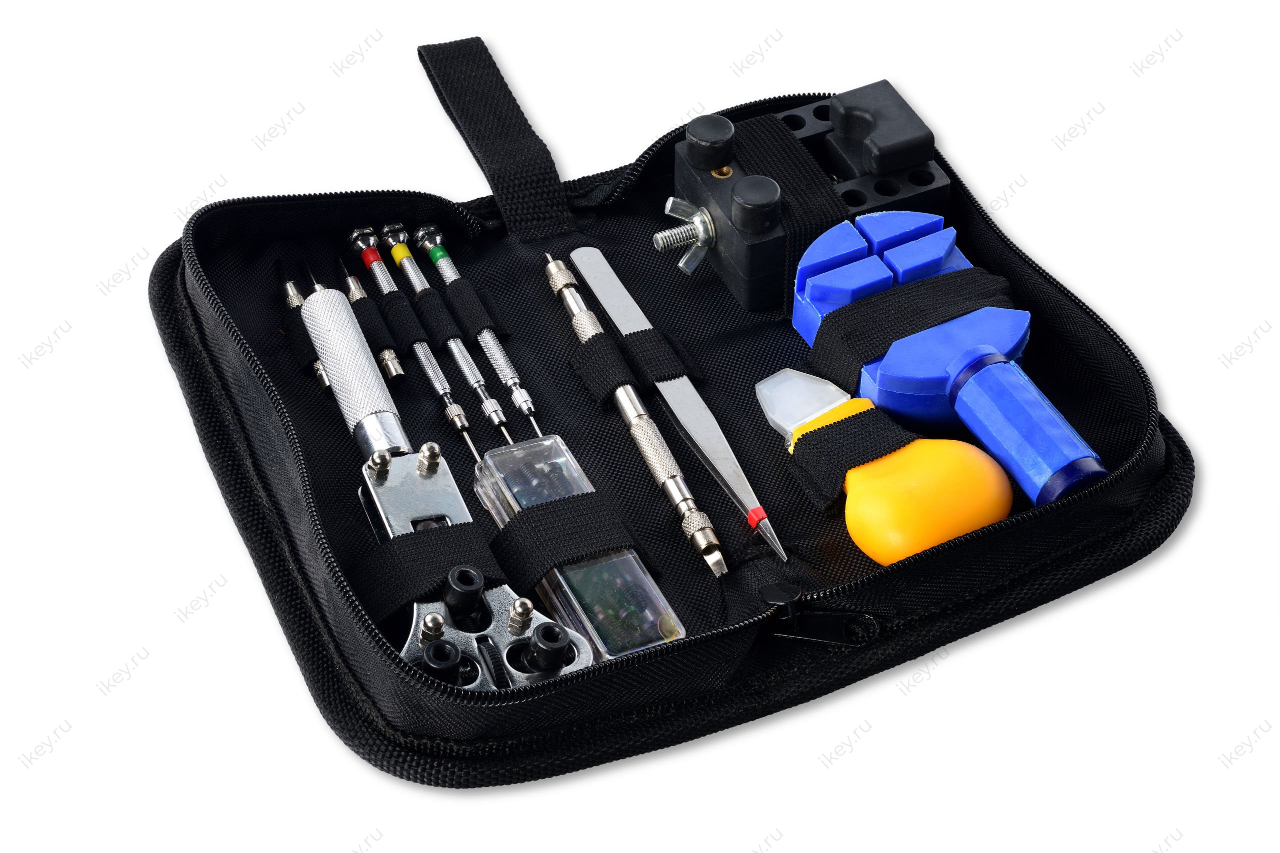 Набор инструментов для ремонта часов в чехле - 1