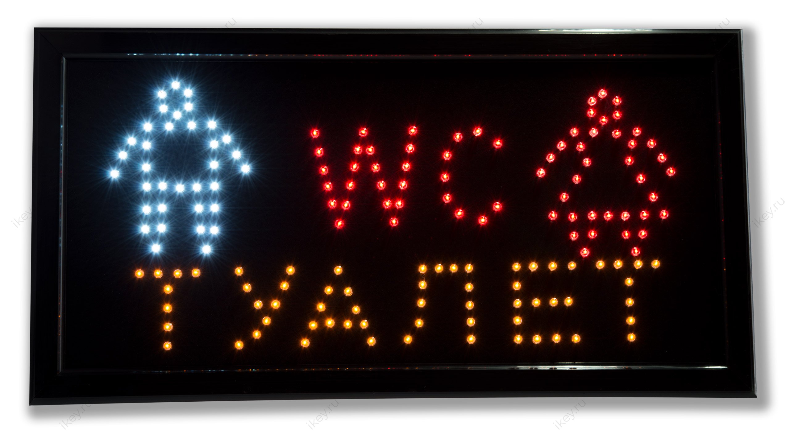 Светодиодная табличка «Туалет» (СТ029) - 1