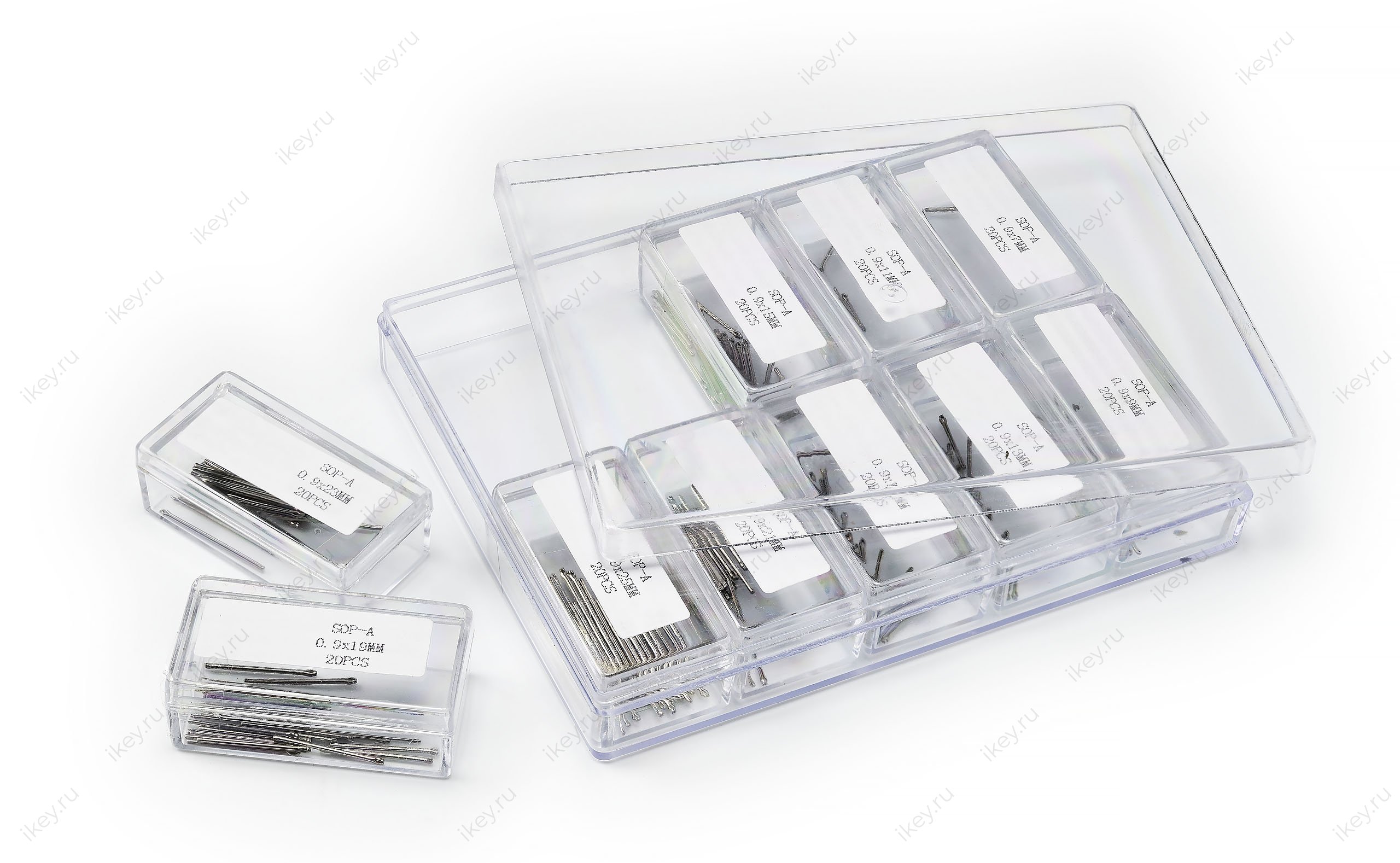 Набор пинов SOP-A 0,9*7-25 мм 200 шт с ушками - 1