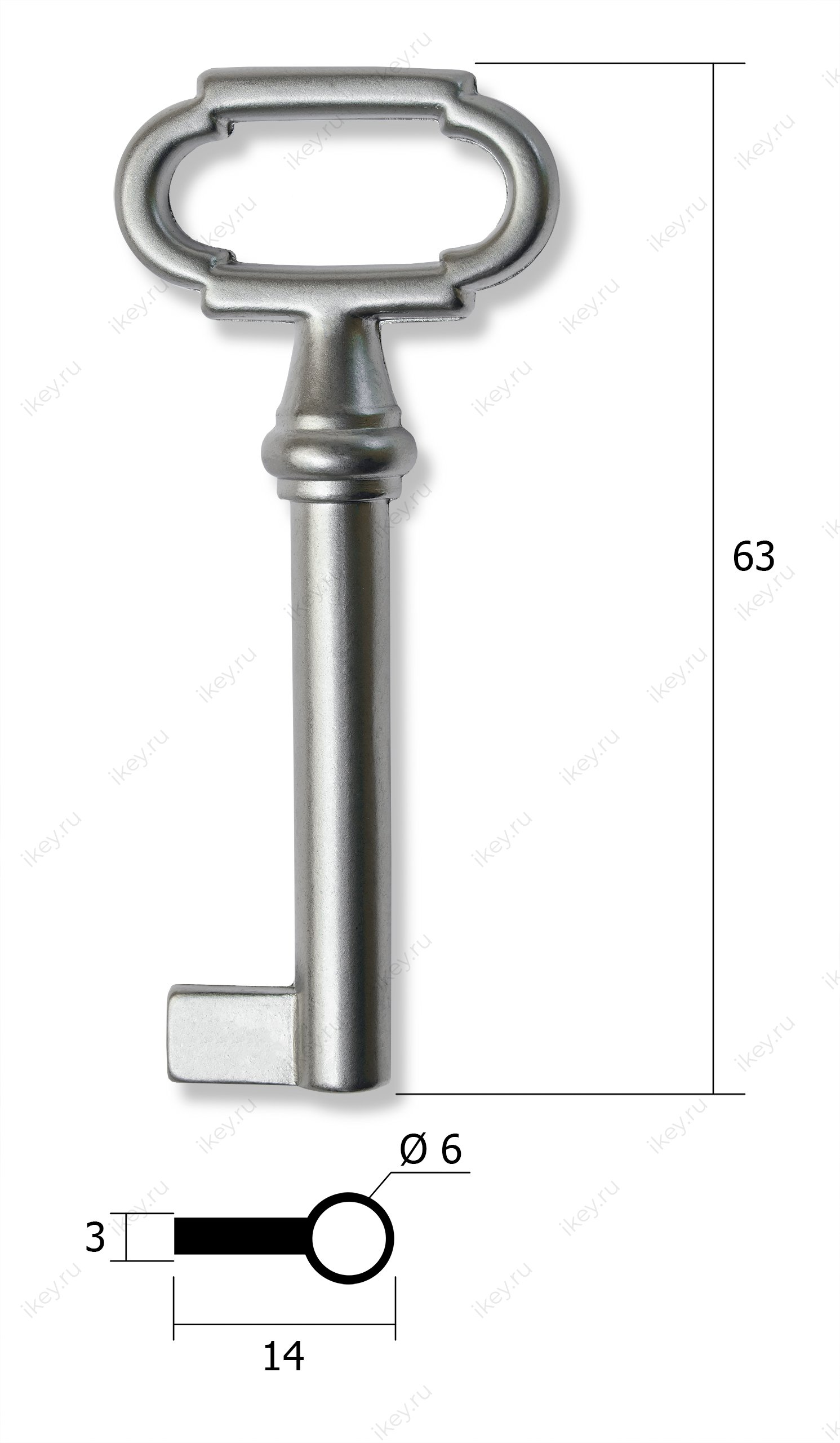 Заготовка ключа для мебели №6 - 1