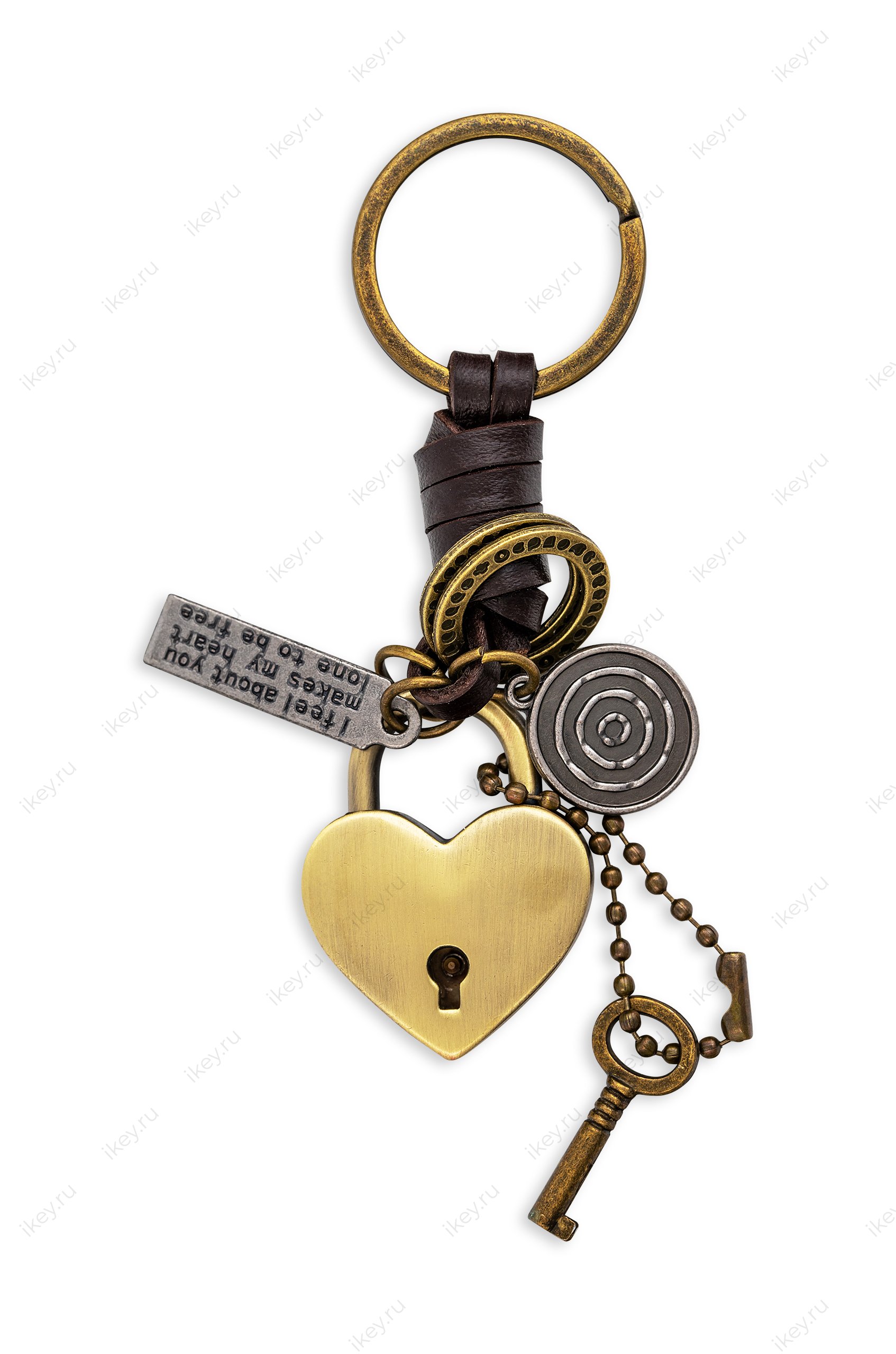 Брелок для ключей - «Сердечный замок» - 1