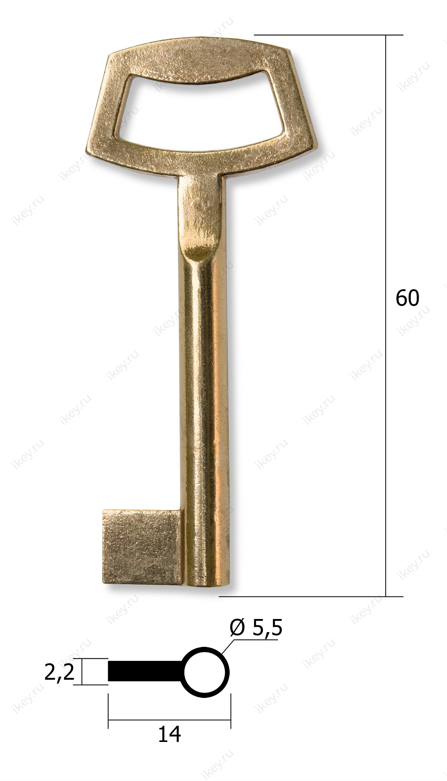 Заготовка ключа для мебели №16 - 1