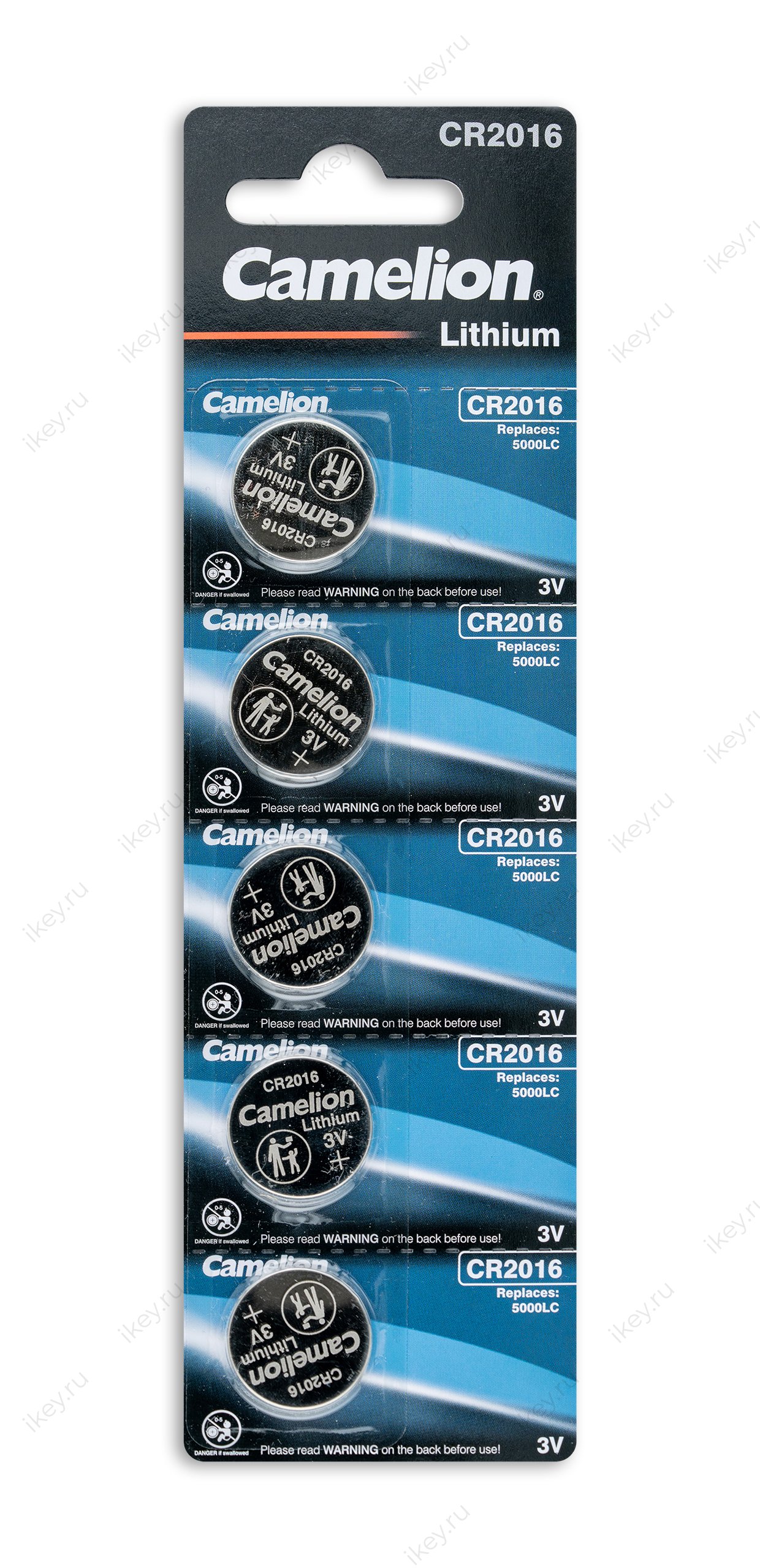 Батарейка Camelion CR2016 (Блистер, 5шт) - 1