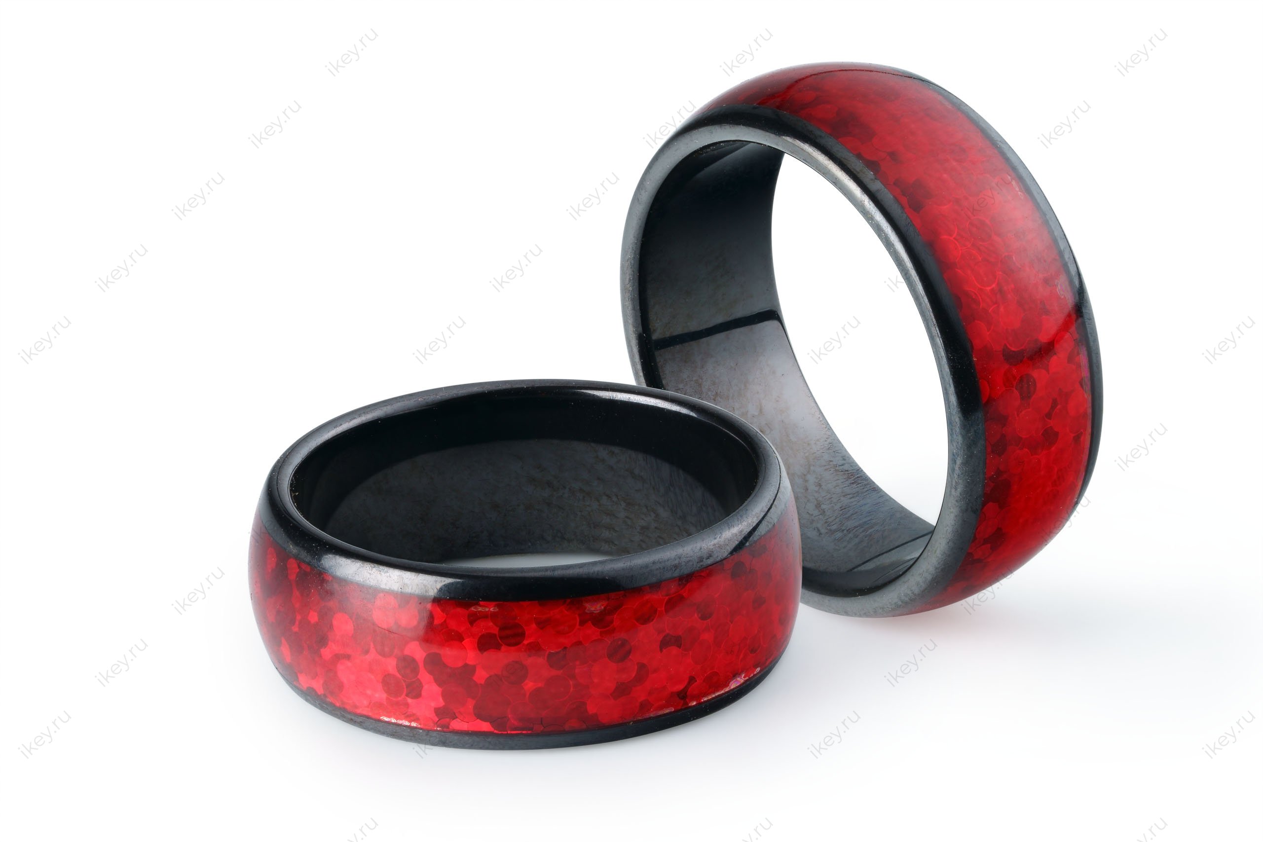 Заготовка, кольцо красный кристалл (чип H2) - 1