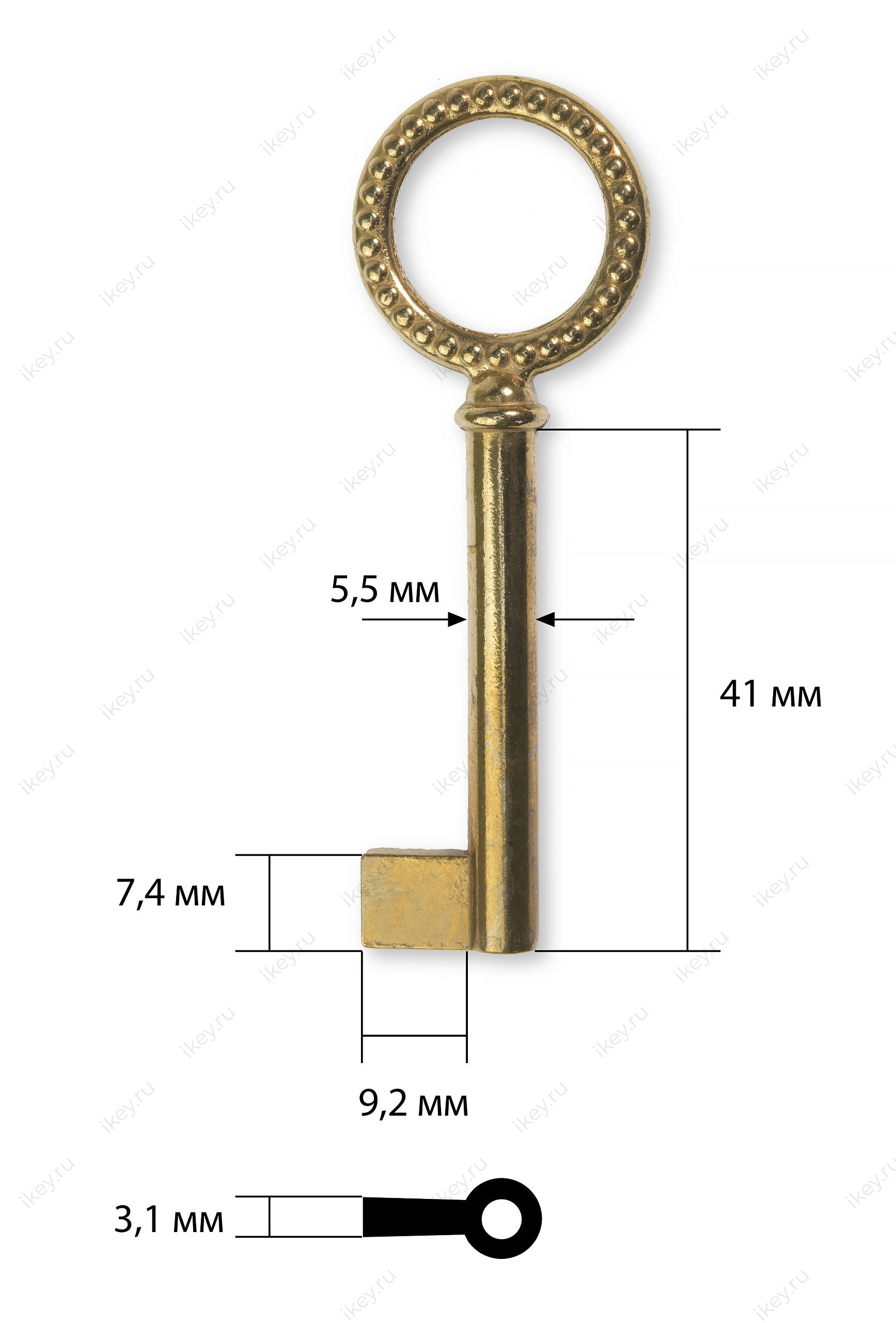 Заготовка ключа для мебели №18 - 1