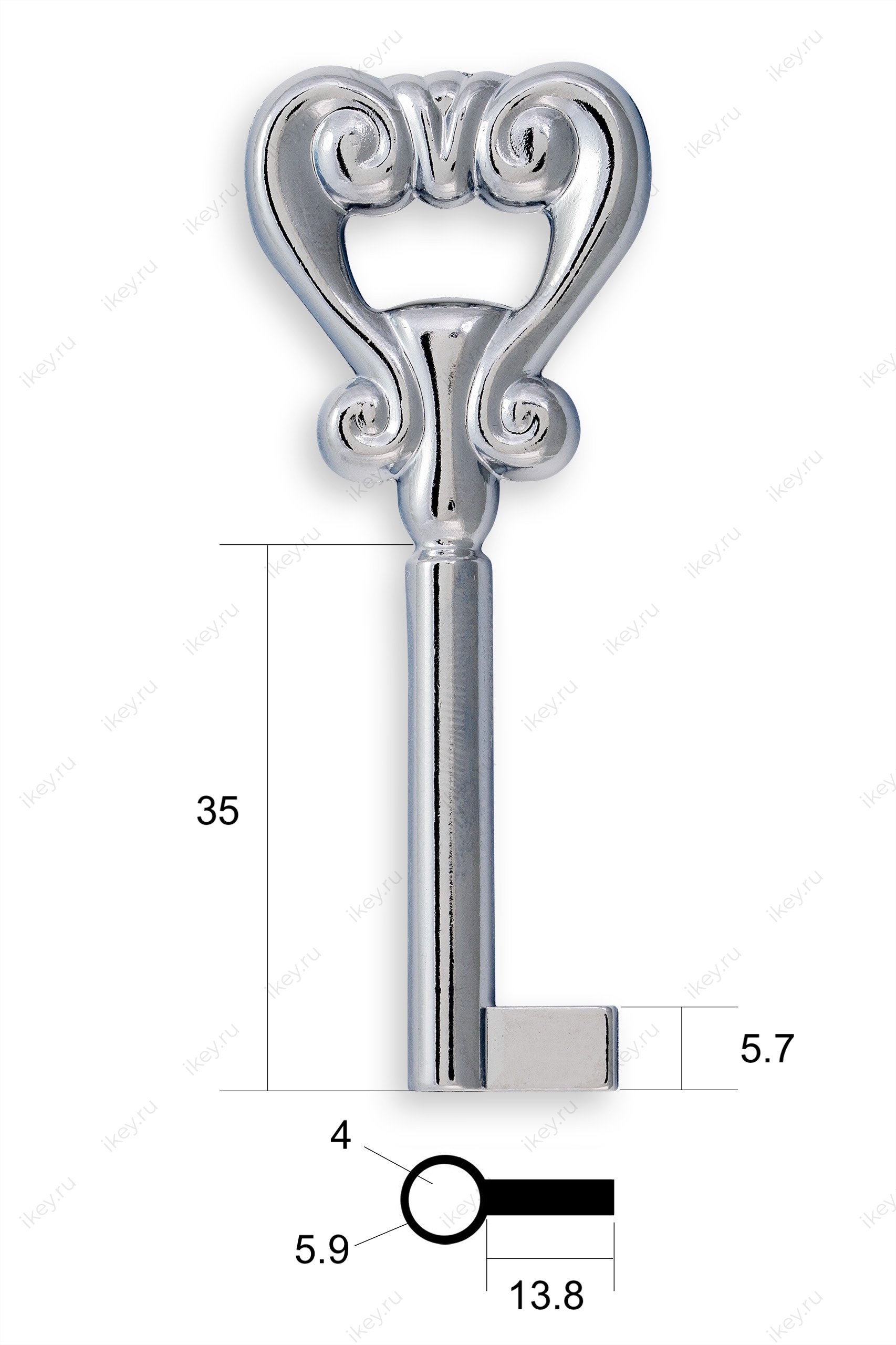 Заготовка ключа для мебели №24 - 1