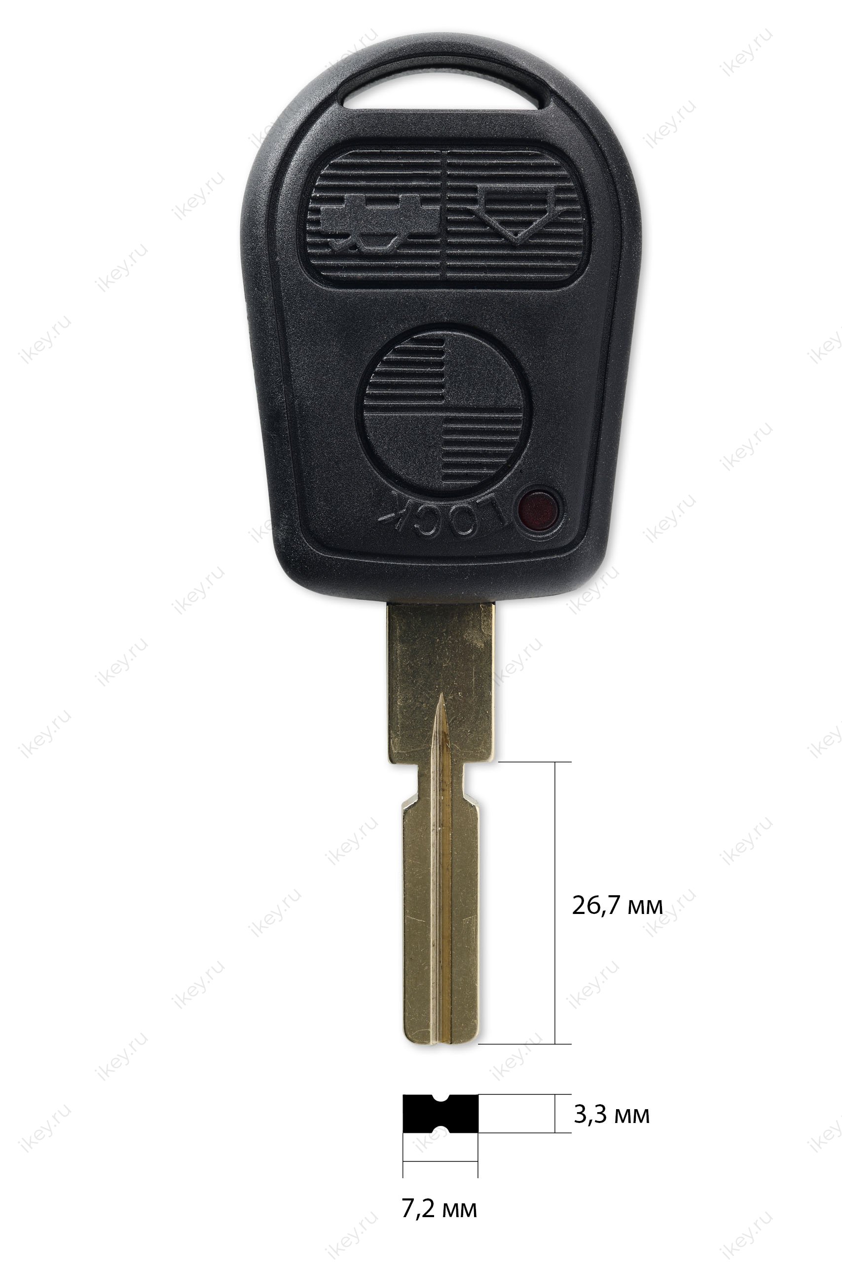 BM-5P корпус ключа (3 кнопки) - 1