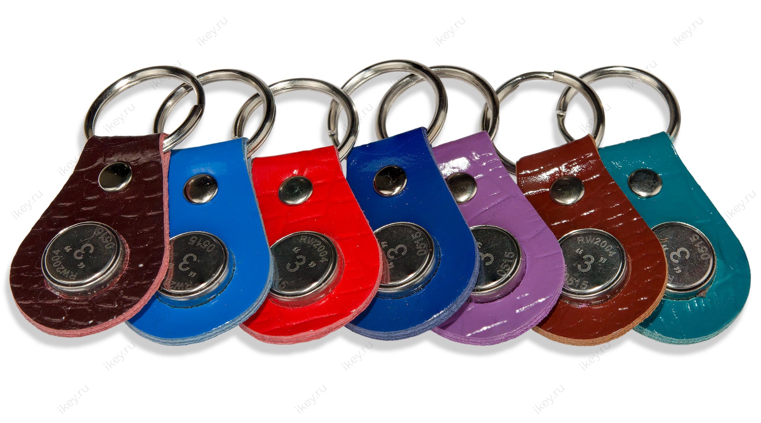 Заготовка, ключ RW2004, цветная кожа - 1