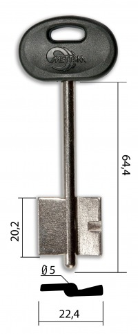 Заготовка ключа МЕТТЭМ-6 (06ПЛ)