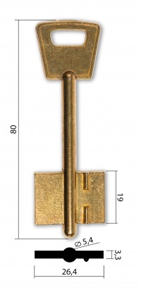 Заготовка ключа Крепыш-1
