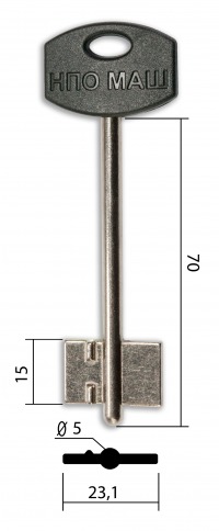 Заготовка ключа НПО-МАШ-1 (91-14ПЛ)