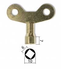 Ключ ж/д проводника Квадрат 6 мм