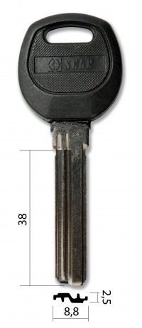 Заготовка ключа BAO-3x38