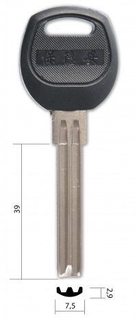 Заготовка ключа PAN-PAN 7.5 mm