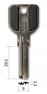  Заготовка ключа MSM 3x29 