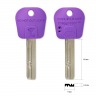 Заготовка вертикального перфорированного (луночного) ключа MUL-T-LOCK 466P​. (фиолетовый)